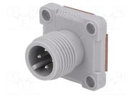 Connector: M12; socket; PIN: 4; male; E; IP67 HIRSCHMANN