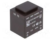 Transformer: encapsulated; 3.6VA; 230VAC; 7.5V; 480mA; PCB; BVEI HAHN