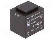 Transformer: encapsulated; 3.6VA; 230VAC; 7.5V; 480mA; PCB; BVEI HAHN