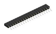 PCB RCPT, R/A, 20POS, 1ROW, 2.54MM, SMD