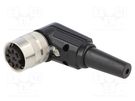 Connector: M16; plug; female; soldering; for cable; PIN: 8; 5A; 60V LUMBERG