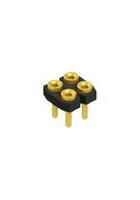PCB RCPT, 4POS, 2ROW, 2.54MM, THT