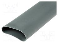Insulating tube; silicone; light grey; -30÷200°C; Øint: 18mm; L: 1m FIX&FASTEN