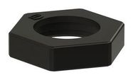 FIXING NUT, CONN, THERMOPLASTIC, BLACK