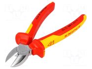 Pliers; side,cutting,insulated; chrome-vanadium steel; 180mm KNIPEX