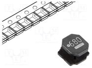 Inductor: wire; SMD; 68uH; Ioper: 950mA; 304mΩ; ±20%; Isat: 1.1A FERROCORE