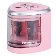 Double Hole Pencil Sharpener Tenwin 8004-3 Battery (pink), Tenwin