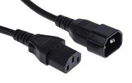 PWR CORD, IEC C13-IEC C14, 2M, BLK