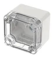 ENCLOSURE, SMALL, PC, LIGHT GRAY, CLEAR