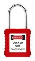 SAFETY PADLOCK, 4MM DIA, -30 TO 120DEG C