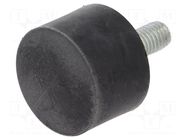 Vibroisolation foot; Ø: 30mm; H: 20mm; Shore hardness: 40±5; 310N ELESA+GANTER