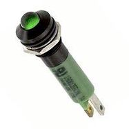 PANEL MOUNT INDICATOR, LED, 8MM, GREEN, 24V