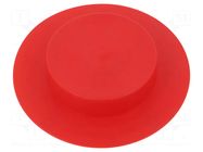 Stopper; Body: red; Out.diam: 97.9mm; H: 24mm; LDPE; push-in; SafeCAP SUNDPLAST