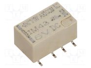 Relay: electromagnetic; DPDT; Ucoil: 5VDC; 2A; 0.5A/125VAC; IM; SMT TE Connectivity