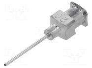 Needle: steel; L: 15mm; Size: 20; Øint: 0.6mm; stainless steel FISNAR