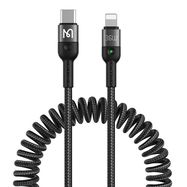 Mcdodo CA-1960 USB-C to Lightning spring cable, 36W, 1.8m (black), Mcdodo