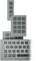 SWITCH, KEYPAD, 3X4, 50mA, 24V, RUBBER