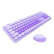 MOFII Sweet New 2.4G Wireless Keyboard + Mouse Set (Purple), MOFII