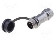Connector: circular; plug; male; PIN: 6; IP67; ST12; 5÷8mm; 5A; 125V WEIPU