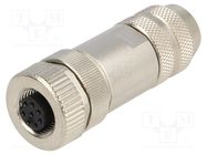 Plug; M12; PIN: 8; female; A code-DeviceNet / CANopen; for cable LAPP