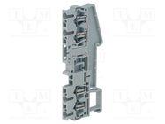 Splice terminal: rail; 0.08÷4mm2; ways: 1; grey; Width: 5.2mm; TS35 PHOENIX CONTACT