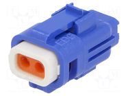 Connector: wire-wire/PCB; plug; female; E-Seal 560; PIN: 2; IP67 EDAC