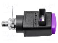 Laboratory clamp; purple; 60VDC; 16A; screw,spring clamp; nickel SCHÜTZINGER