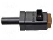 Laboratory clamp; brown; 300VDC; 16A; screw,spring clamp; nickel SCHÜTZINGER