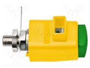 Laboratory clamp; yellow-green; 300VDC; 16A; screw; nickel; 29mm SCHÜTZINGER