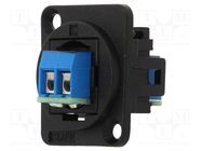 Transition: coupler; FT; screw terminal; 10A; 60V; Mat: plastic CLIFF