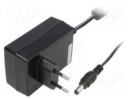 Power supply: switching; mains,plug; 18VDC; 1.38A; 25W; Plug: EU MEAN WELL