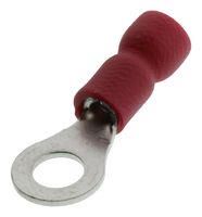 TERMINAL, RING TONGUE, #8, CRIMP, RED