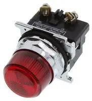 LED PANEL INDICATOR, RED, 30.5MM, 24V