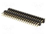 Connector: pin strips; pin header; male; PIN: 40; double deck; THT NINIGI