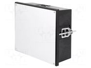 Enclosure: panel; X: 144mm; Y: 144mm; Z: 64mm; black; Uninorm BOPLA