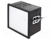 Enclosure: panel; X: 96mm; Y: 96mm; Z: 63mm; black; Uninorm BOPLA
