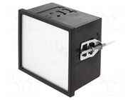 Enclosure: panel; X: 96mm; Y: 96mm; Z: 63mm; black; Uninorm BOPLA