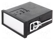 Enclosure: panel; X: 96mm; Y: 48mm; Z: 109.5mm; black; Uninorm BOPLA