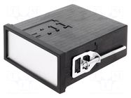 Enclosure: panel; X: 96mm; Y: 48mm; Z: 109.5mm; black; Uninorm BOPLA