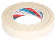 Tape: heat transfer; W: 25mm; L: 25m; Thk: 0.2mm; 1W/mK; PET; UL94V-0 