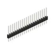 PIN HEADER, 20POS, 1ROW, 1.27MM, THT