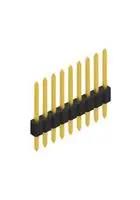 PIN HEADER, 9POS, 1ROW, 1.27MM, THT