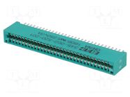 Connector: card edge; PIN: 62; 345; soldering; on PCBs; 2.54mm EDAC