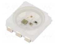 Programmable LED; RGB; SMD; 5050,PLCC6; 3.7÷5.3VDC; 5x5x1.65mm WORLDSEMI