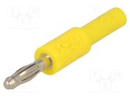 Plug; 4mm banana; banana 4mm socket,banana 4mm plug; 10A; 30VAC ELECTRO-PJP