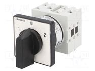 Switch: cam switch; Stabl.pos: 3; 16A; 1-0-2; for building in LOVATO ELECTRIC