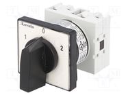 Switch: cam switch; Stabl.pos: 3; 16A; 1-0-2; for building in LOVATO ELECTRIC