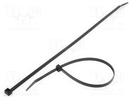 Cable tie; L: 390mm; W: 7.6mm; polyamide; 535N; black; Ømax: 100mm HELLERMANNTYTON