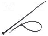 Cable tie; L: 390mm; W: 7.6mm; black; polyamide; 535N; Ømax: 100mm HELLERMANNTYTON