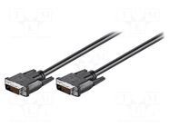 Cable; DVI-D (24+1) plug,both sides; 3m; black Goobay